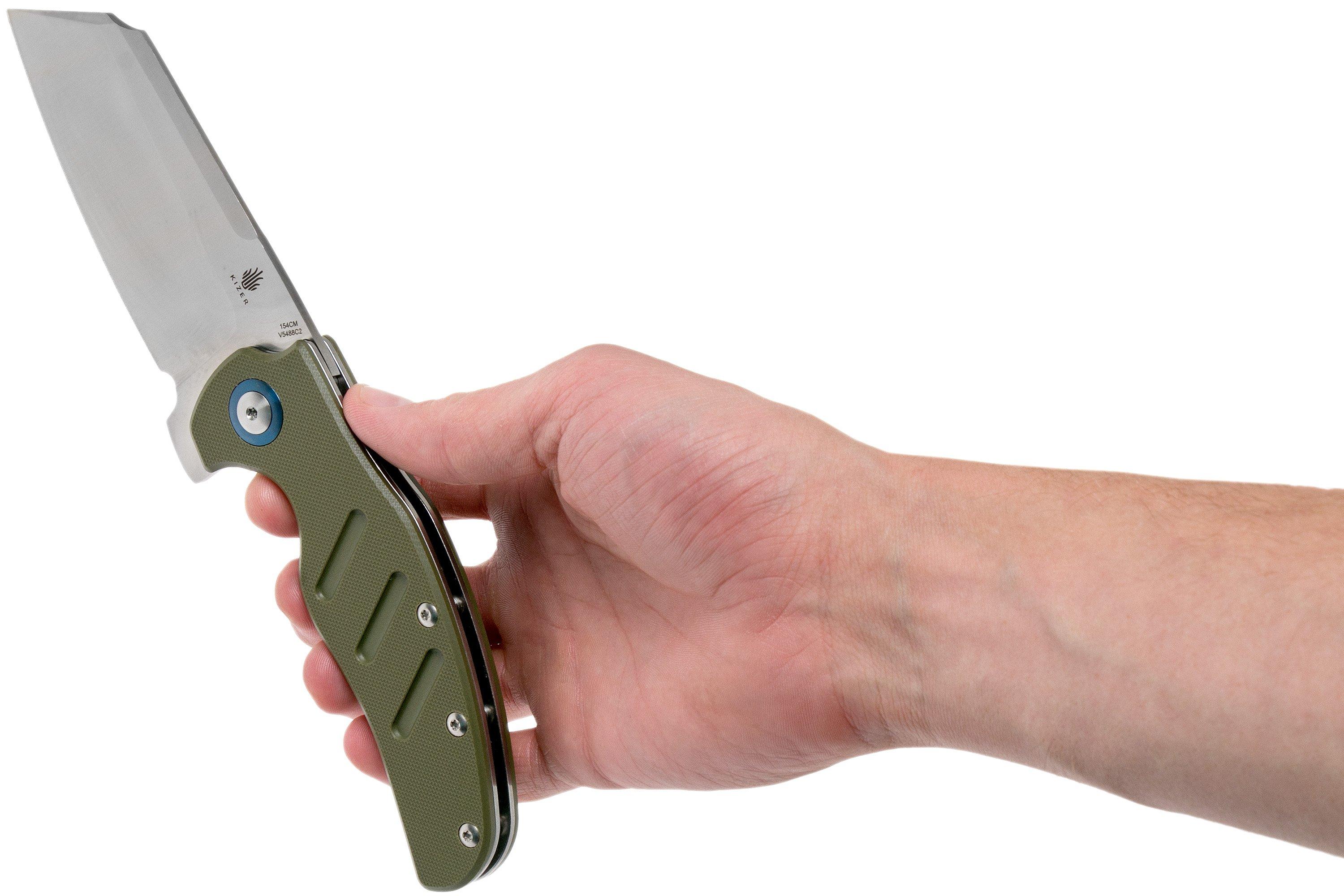 Kizer C01C Sheepdog XL OD Green V5488C2 navalha | Compras vantajosas em ...