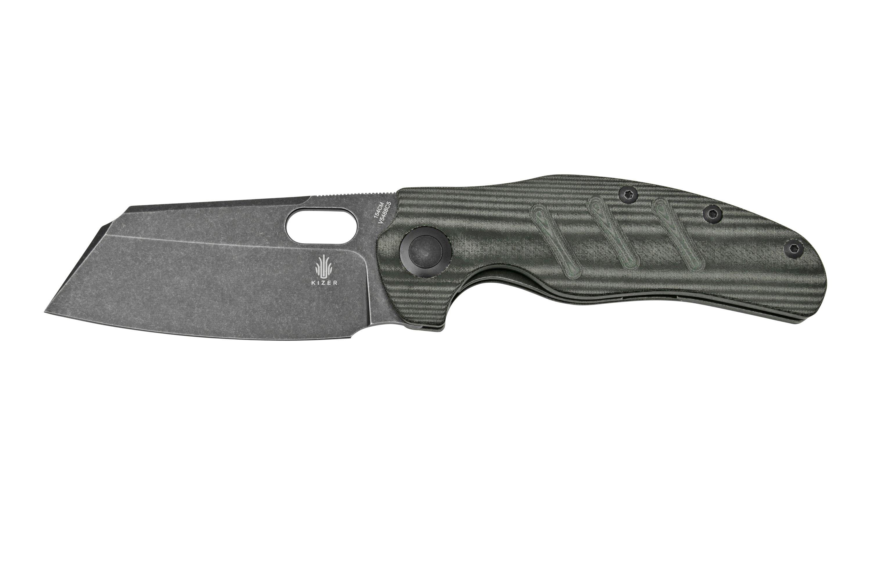 Kizer Sheepdog XL C01C, V5488C5, Black Micarta, 154CM pocket knife