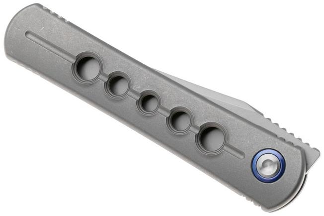 Afbeelding voor Kizer Feist 2 X Series ZX-3499-2A2 Stonewashed M390, Titanium, zakmes, Justin Lundquist x L.F design