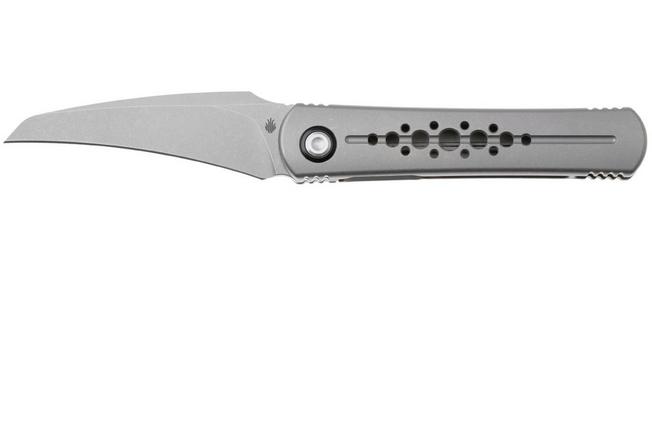 Afbeelding voor Kizer Feist 2 X Series ZX-3499-2A3 Stonewashed M390, Titanium, zakmes, Justin Lundquist x L.F design