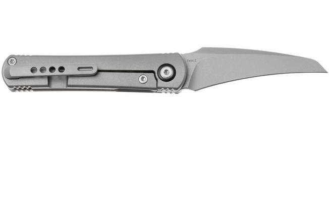 Afbeelding voor Kizer Feist 2 X Series ZX-3499-2A3 Stonewashed M390, Titanium, zakmes, Justin Lundquist x L.F design