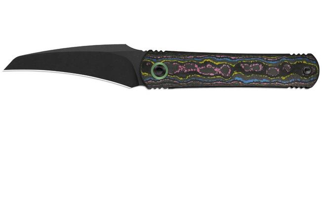 Image pour Kizer Feist 3 X Series ZX-3499.3A3 Matte DLC S90V, Titanium & Camo Carbon Ultimate Warrior, couteau de poche, Justin Lundquist x L.F design