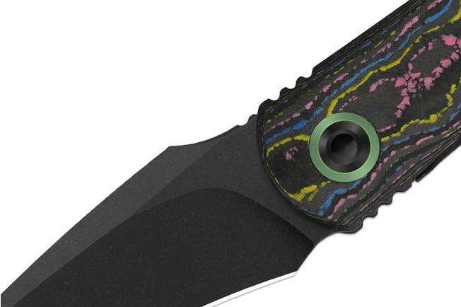 Image pour Kizer Feist 3 X Series ZX-3499.3A3 Matte DLC S90V, Titanium & Camo Carbon Ultimate Warrior, couteau de poche, Justin Lundquist x L.F design