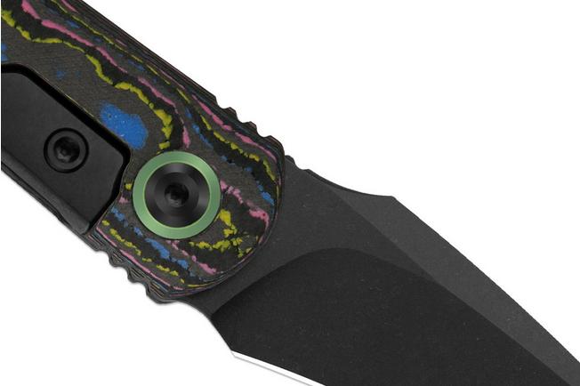 Image pour Kizer Feist 3 X Series ZX-3499.3A3 Matte DLC S90V, Titanium & Camo Carbon Ultimate Warrior, couteau de poche, Justin Lundquist x L.F design