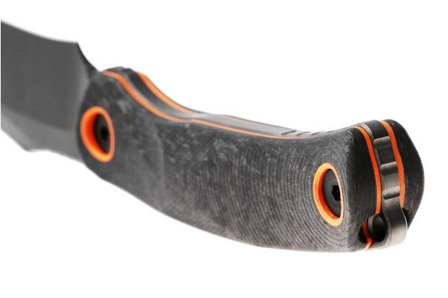 Obraz dla Nóż z głownią stałą Kizer Pioneer Fix ZX-FB03A1, Limited Edition, Two-Tone Matte Black DLC M390, Carbon Fiber & G10, projekt L.F.