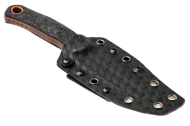 Obraz dla Nóż z głownią stałą Kizer Pioneer Fix ZX-FB03A1, Limited Edition, Two-Tone Matte Black DLC M390, Carbon Fiber & G10, projekt L.F.