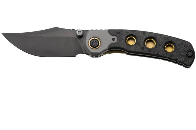 Afbeelding voor Kizer Pioneer ZX-FK03A1 Stonewashed DLC M390, Carbonfiber Titanium Bolster, zakmes