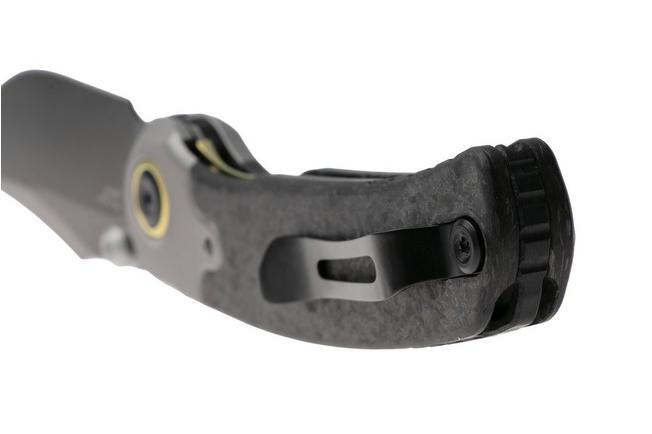 Afbeelding voor Kizer Pioneer ZX-FK03A1 Stonewashed DLC M390, Carbonfiber Titanium Bolster, zakmes