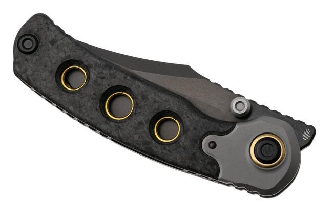 Afbeelding voor Kizer Pioneer ZX-FK03A1 Stonewashed DLC M390, Carbonfiber Titanium Bolster, zakmes
