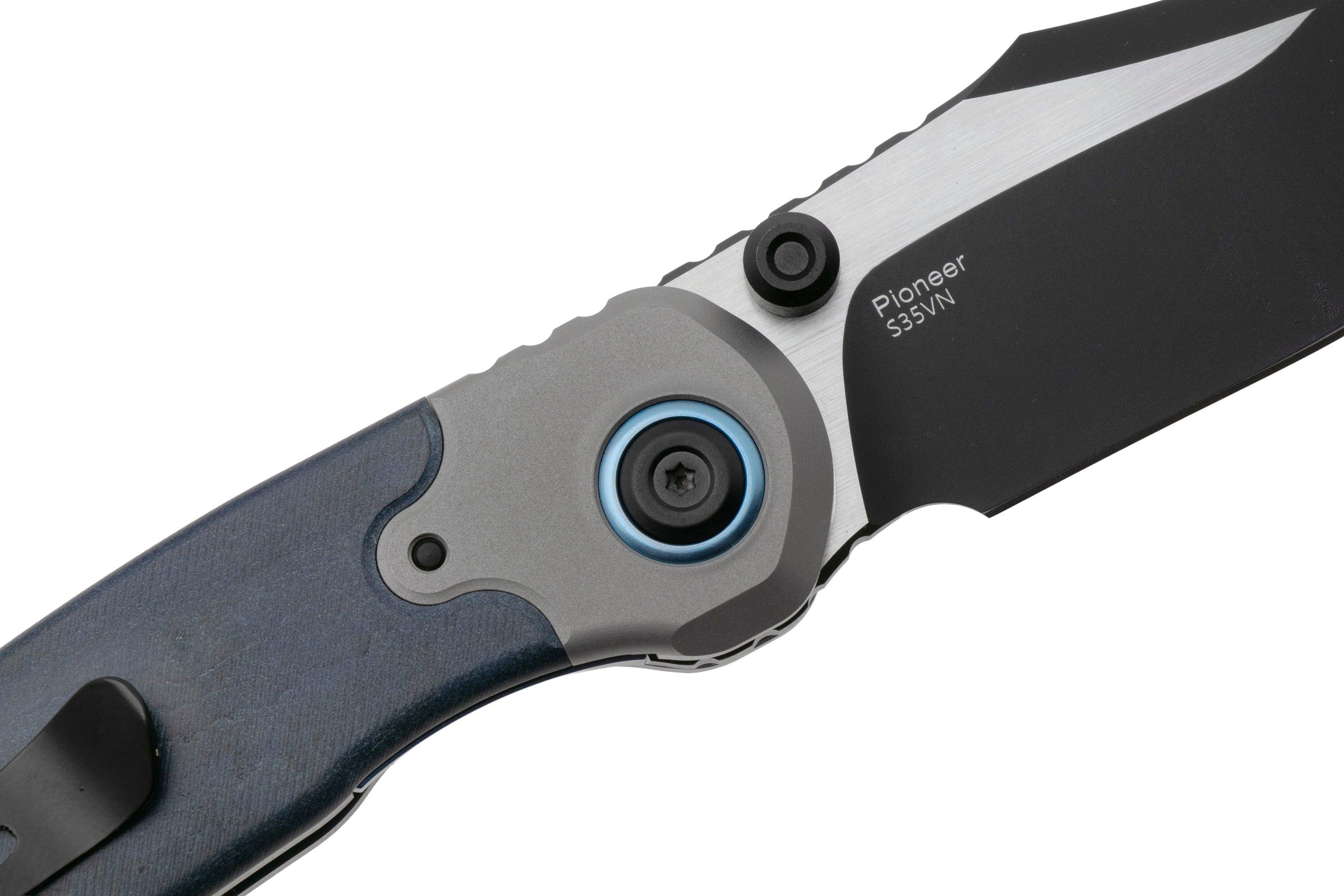 Kizer Pioneer Clip Point ZX-FK03A2 Two Tone S35VN, Richlite