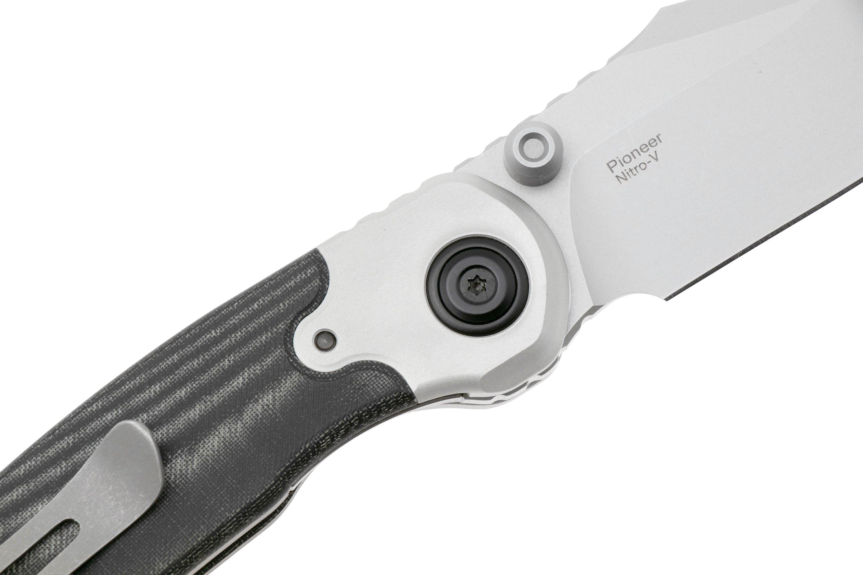 Kizer Pioneer Clip Point ZX-FK03A3 Satin Nitro-V, Aluminium
