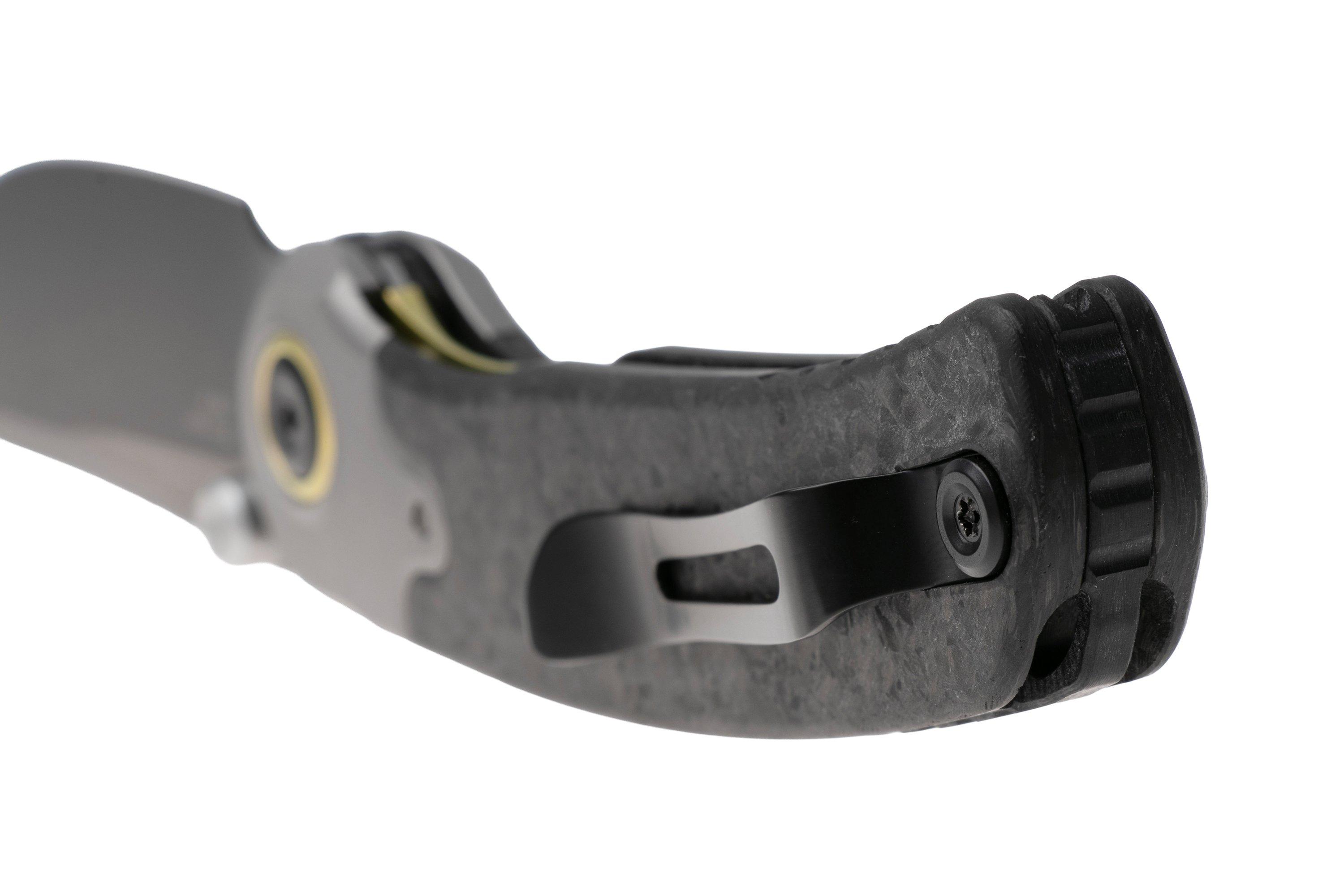 Kizer Pioneer ZX-FK03A4 Stonewashed DLC 20CV, Carbonfiber Titanium