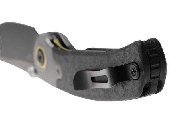 Afbeelding voor Kizer Pioneer ZX-FK03A4 Stonewashed DLC 20CV, Carbonfiber Titanium Bolster, zakmes