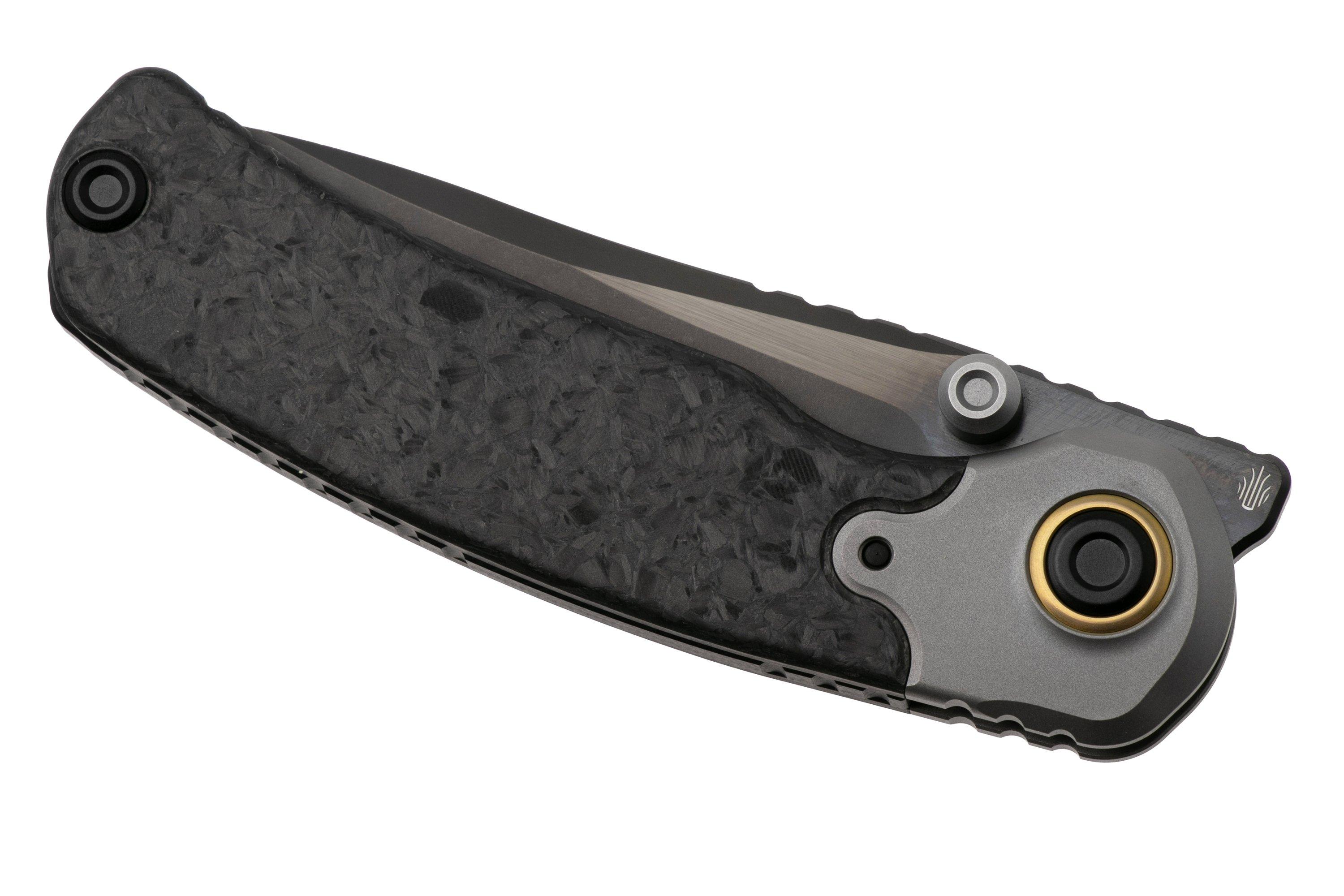 Kizer Pioneer ZX-FK03A4 Stonewashed DLC 20CV, Carbonfiber Titanium