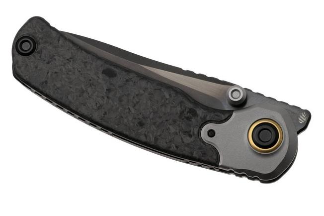 Afbeelding voor Kizer Pioneer ZX-FK03A4 Stonewashed DLC 20CV, Carbonfiber Titanium Bolster, zakmes