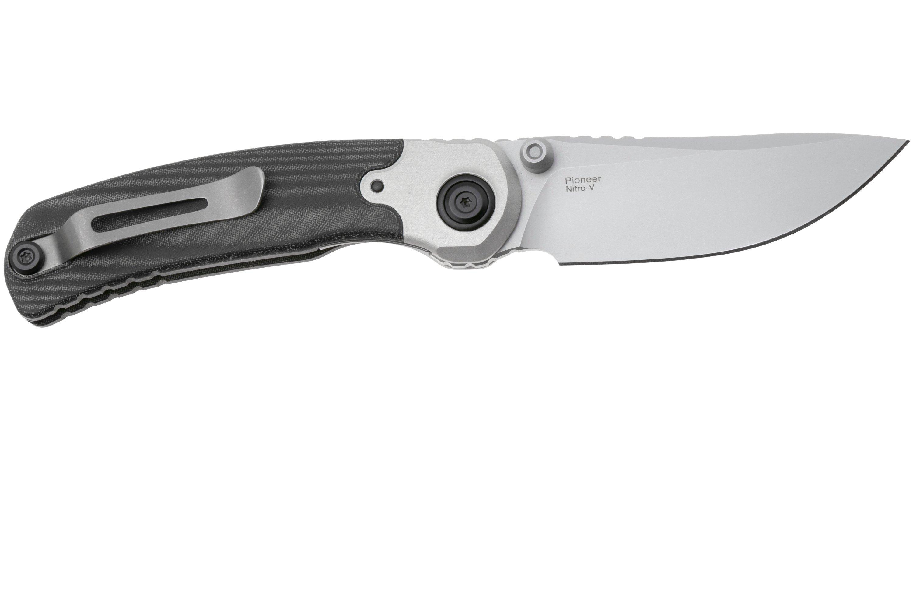 Kizer Pioneer Drop Point ZX-FK03A6 Satin Nitro-V, Aluminium