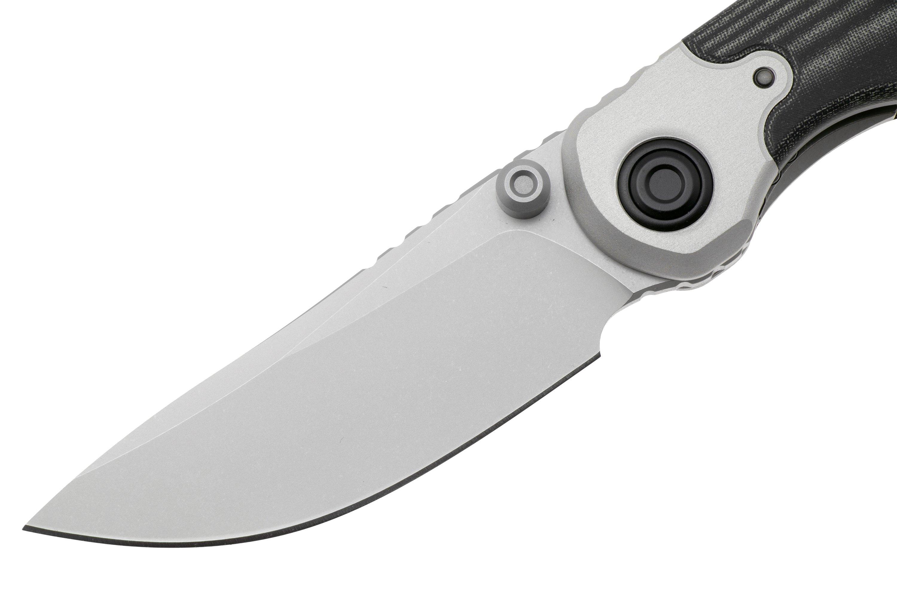 いー Kizer Pioneer Drop Point ZX-FK03A6 Satin Nitro-V, Aluminium