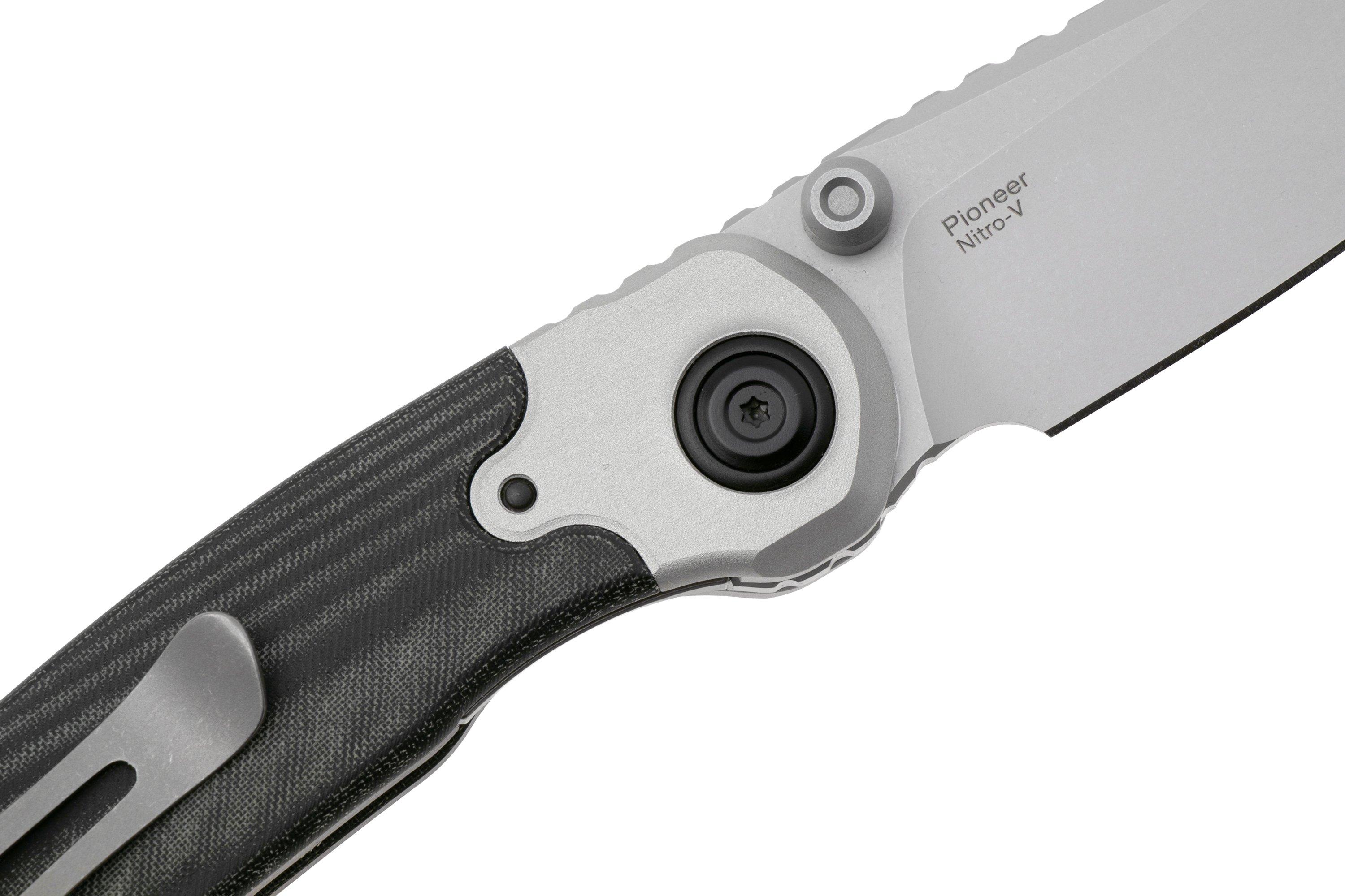 Kizer Pioneer Drop Point ZX-FK03A6 Satin Nitro-V, Aluminium