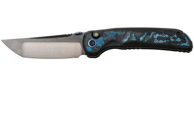 Afbeelding voor Kizer Mithril ZX-FK08A2 Hand Brushed DLC Ultra M390, DLC Ultra Titanium & FatCarbon Inlay, zakmes, L.F. design
