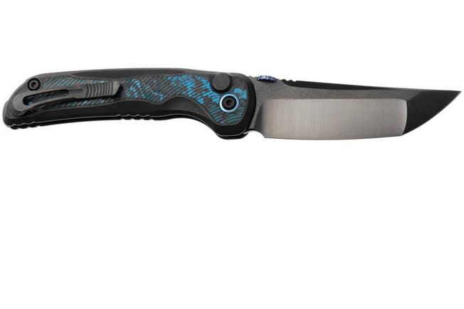 Afbeelding voor Kizer Mithril ZX-FK08A2 Hand Brushed DLC Ultra M390, DLC Ultra Titanium & FatCarbon Inlay, zakmes, L.F. design