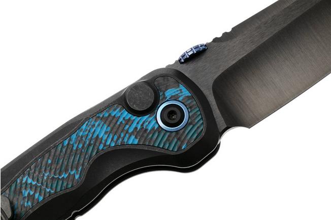 Afbeelding voor Kizer Mithril ZX-FK08A2 Hand Brushed DLC Ultra M390, DLC Ultra Titanium & FatCarbon Inlay, zakmes, L.F. design