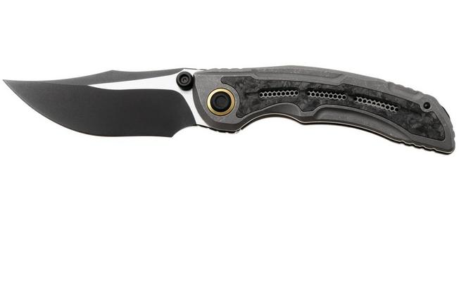 Obraz dla Nóż składany Kizer Silver Wing Lite ZX-FK09A1, PVD/Satin S45VN, Gray Titanium, Black Carbon Fiber, projekt L.F.