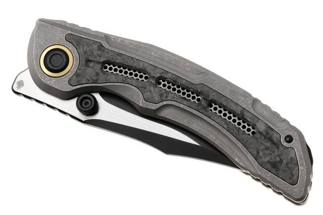 Obraz dla Nóż składany Kizer Silver Wing Lite ZX-FK09A1, PVD/Satin S45VN, Gray Titanium, Black Carbon Fiber, projekt L.F.
