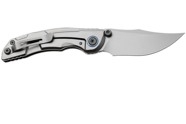 Obraz dla Nóż składany Kizer Silver Wing Lite ZX-FK09A2, Stonewashed S45VN, Silver Titanium, Gray Carbon Fiber, projekt L.F.