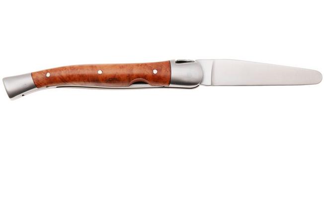 Image pour Forge de Laguiole Pipe Tool 9 cm 00004145 Matt Stainless Steel, Stamped Bee, Briar Wood, bourre-pipe