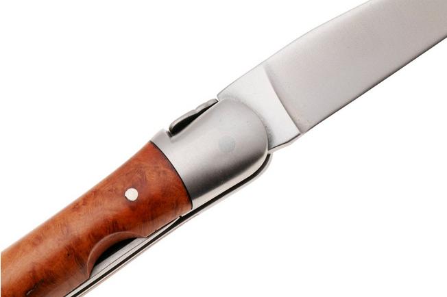 Image pour Forge de Laguiole Pipe Tool 9 cm 00004145 Matt Stainless Steel, Stamped Bee, Briar Wood, bourre-pipe