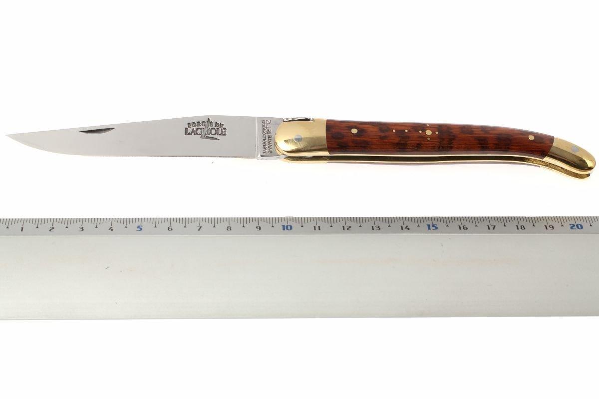 Forge de Laguiole - Natural Wood Folder, snakewood