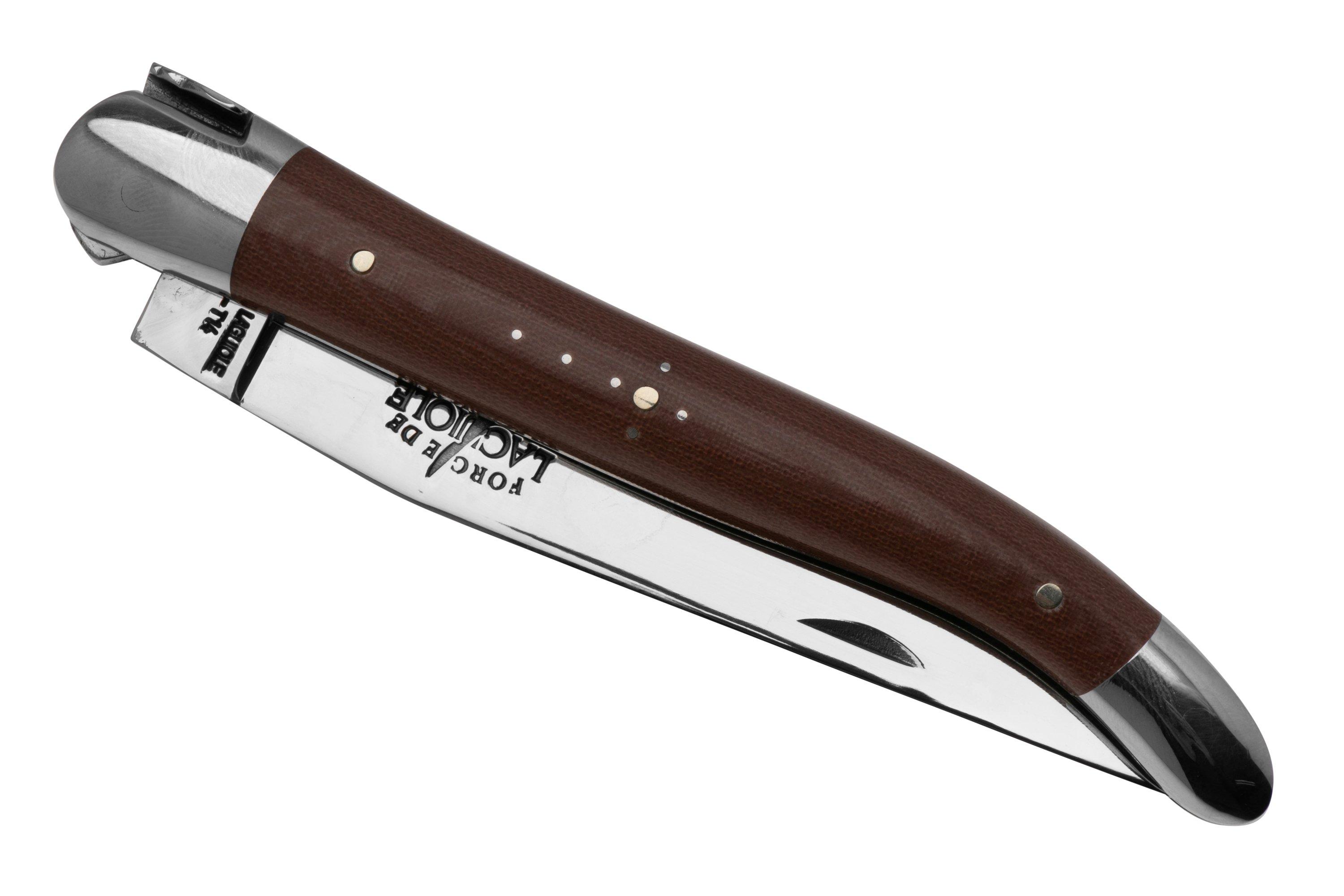 Forge Laguiole 1211INTCCHOB 11cm, micarta, navaja laguiole Marrón