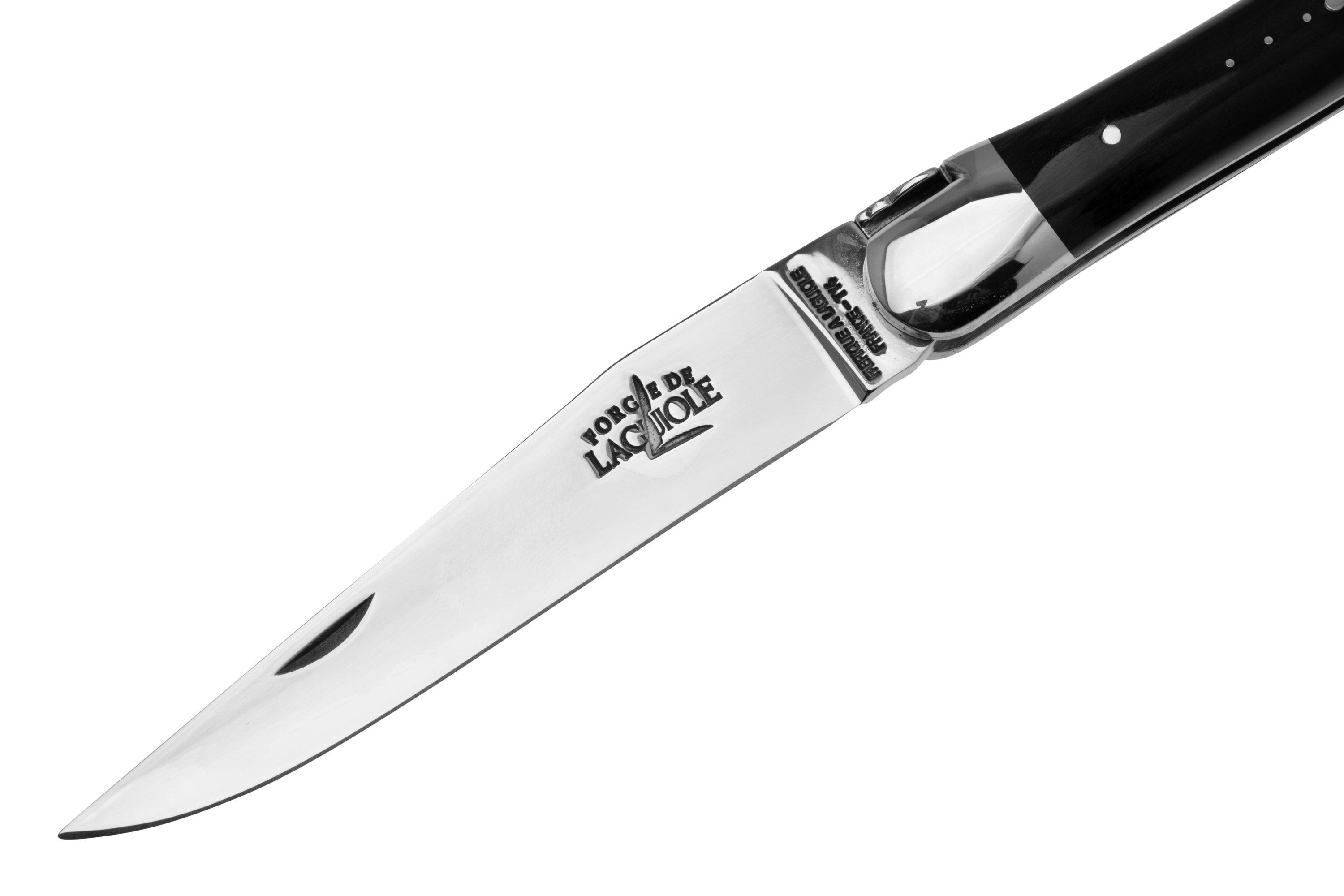 Forge de Laguiole 1211IN pocket knife, black horn | Advantageously