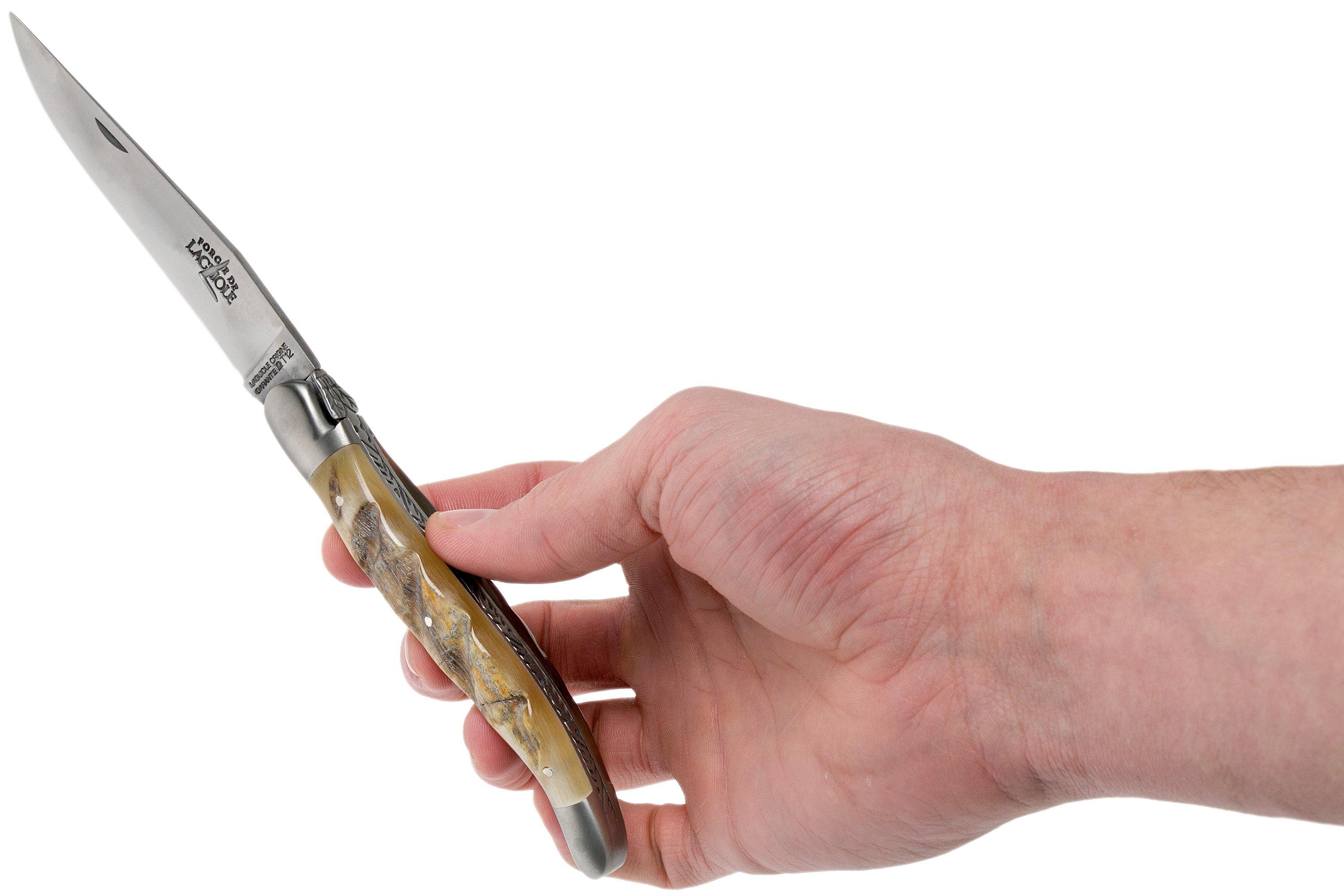 de Laguiole 12 cm 1212INBESAT Ram's horn Laguiole knife