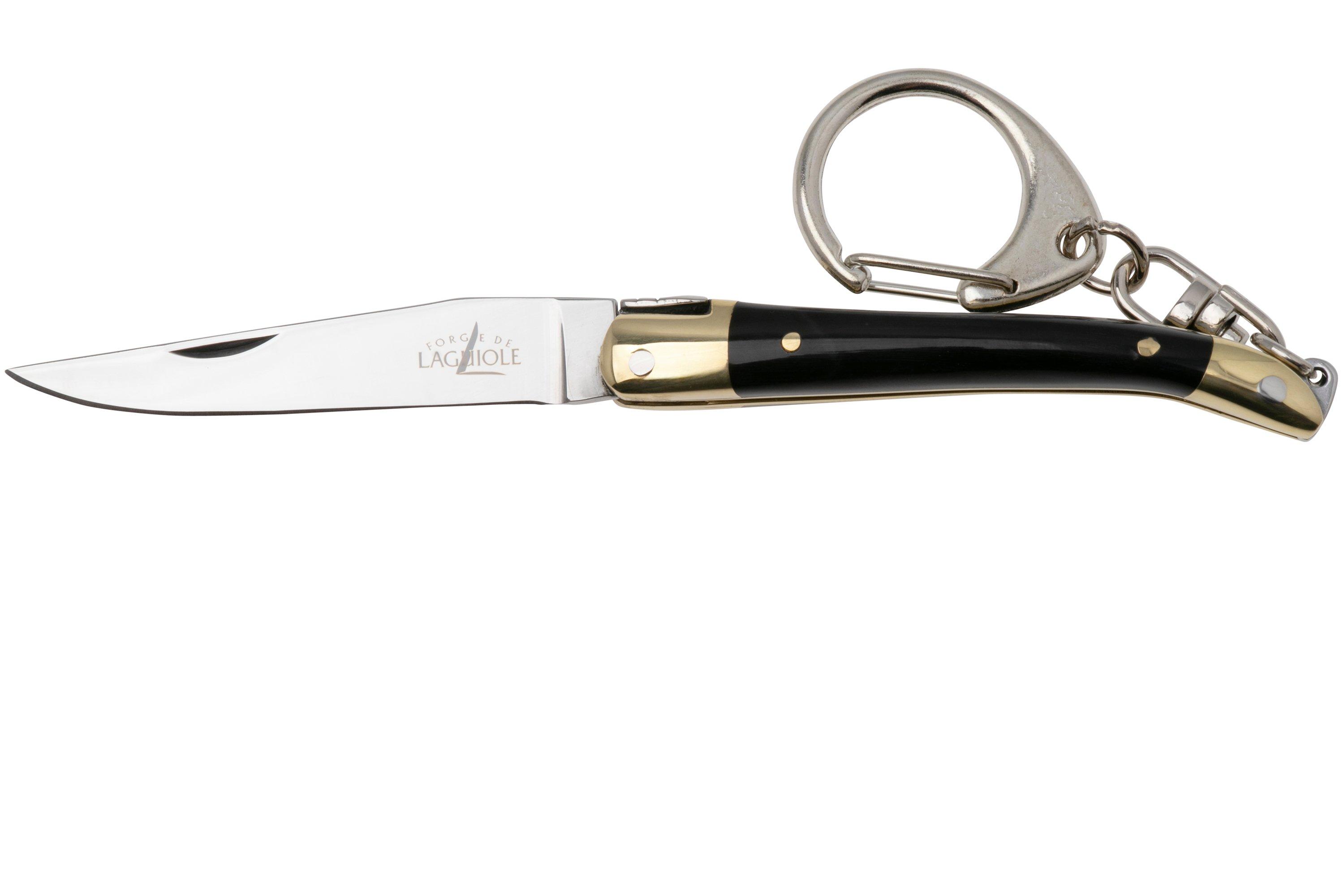 Forge de Laguiole Forge de Laguiole keychain pocket knife, black horn