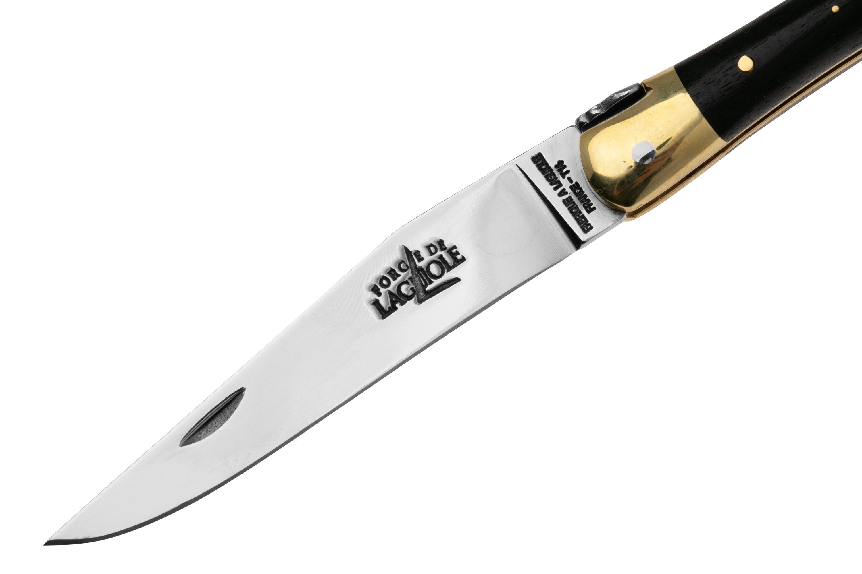 Forge de Laguiole - Natural Wood Folder, 3 inch, ebony