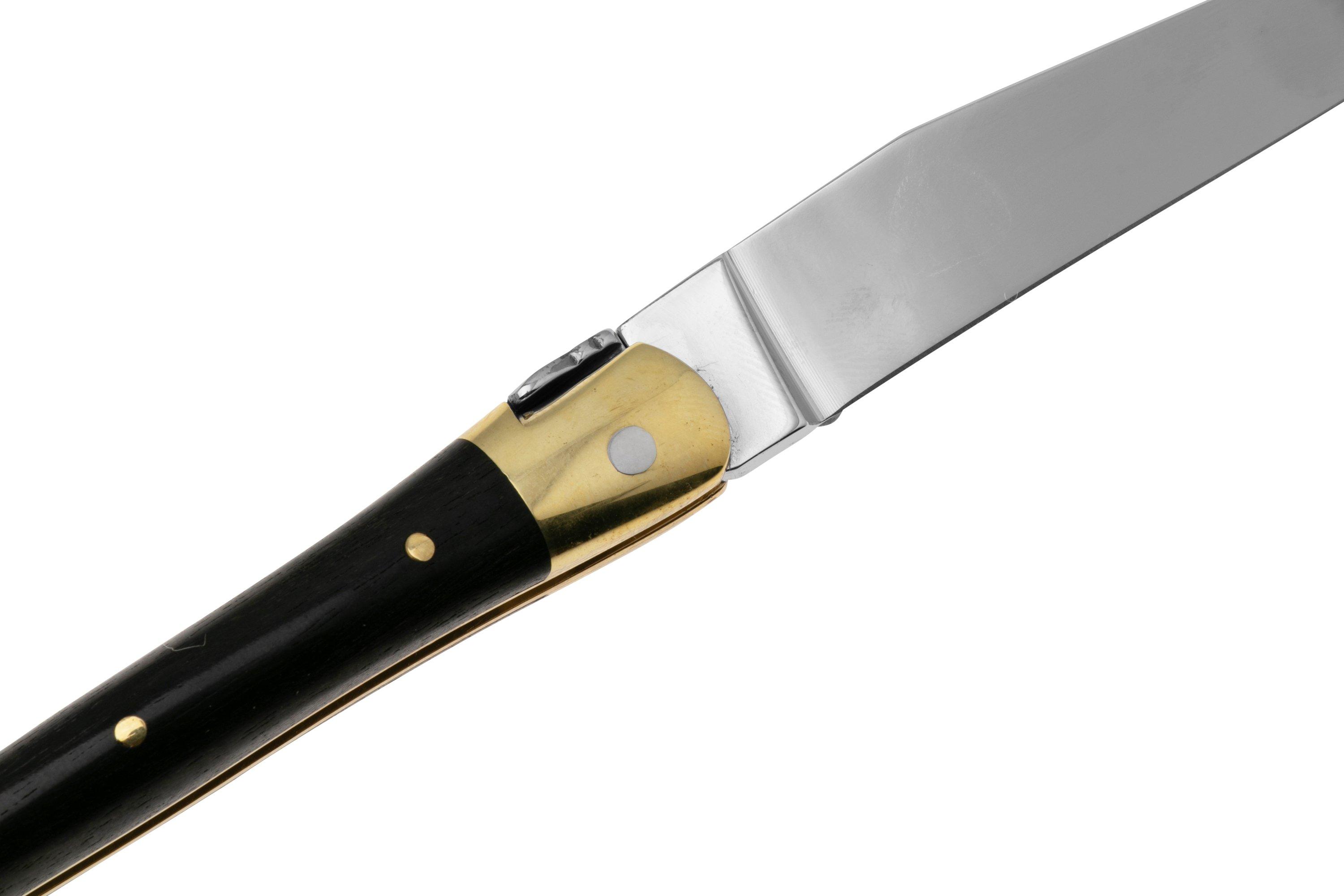 Forge de Laguiole - Natural Wood Folder, 3 inch, ebony