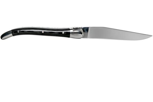 Forge de Laguiole 129INTCNOIBRI 9cm, micarta nera, coltello laguiole