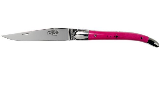 Image for Forge de Laguiole 129INTCROSBRI 9cm, pink micarta, laguiole knife