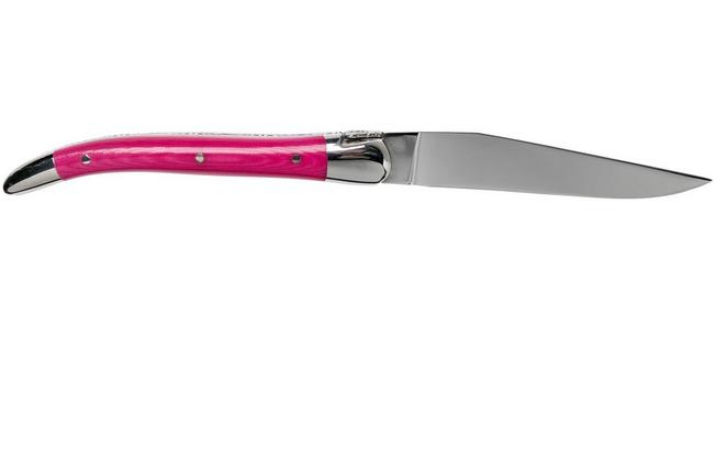 Image for Forge de Laguiole 129INTCROSBRI 9cm, pink micarta, laguiole knife