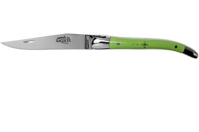 Image for Forge de Laguiole 129INTCVERBRI 9cm, green micarta, laguiole knife
