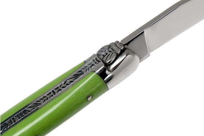 Image for Forge de Laguiole 129INTCVERBRI 9cm, green micarta, laguiole knife