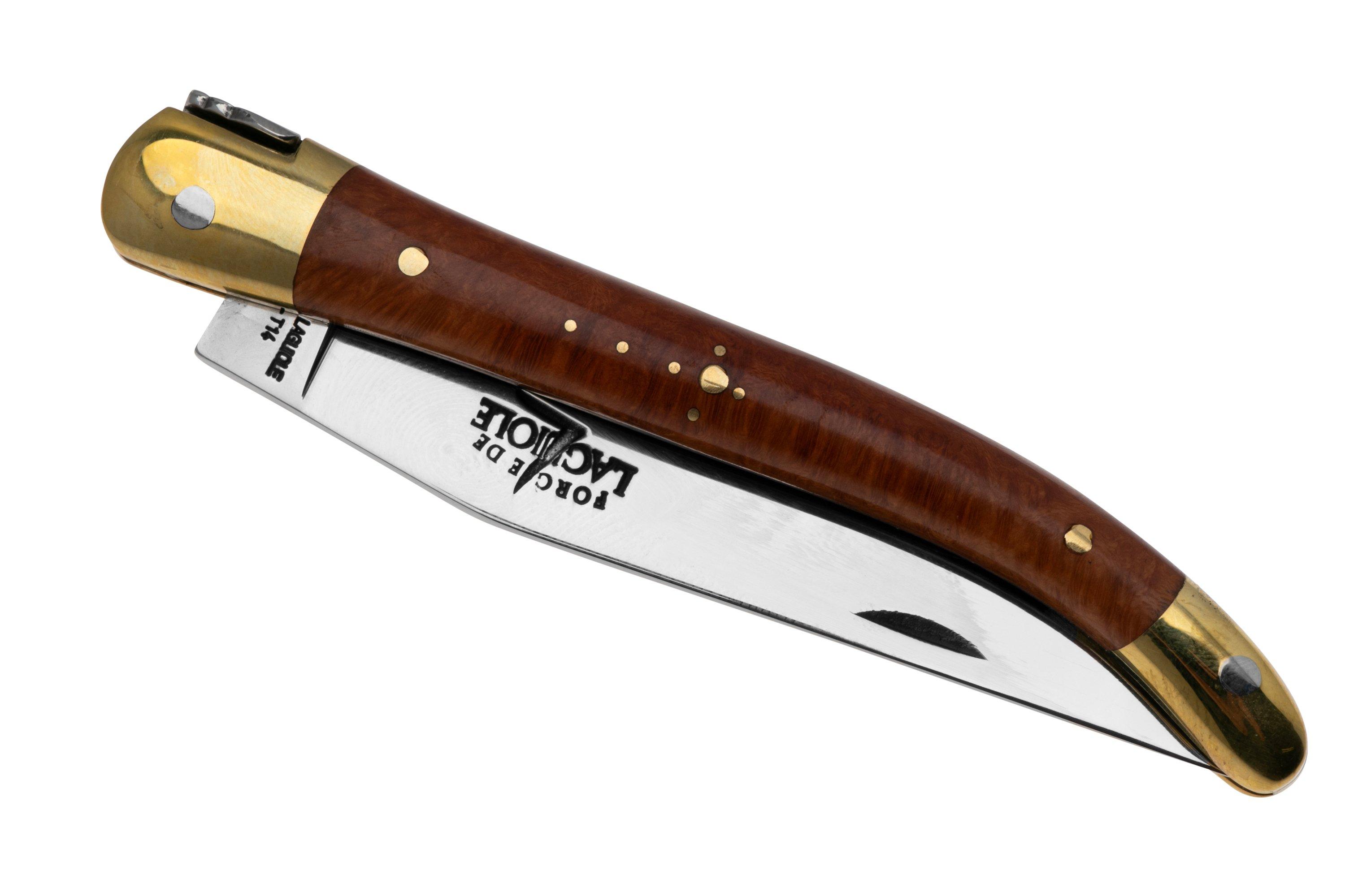 Forge de Laguiole - Natural Wood Folder, 3 inch, olivewood