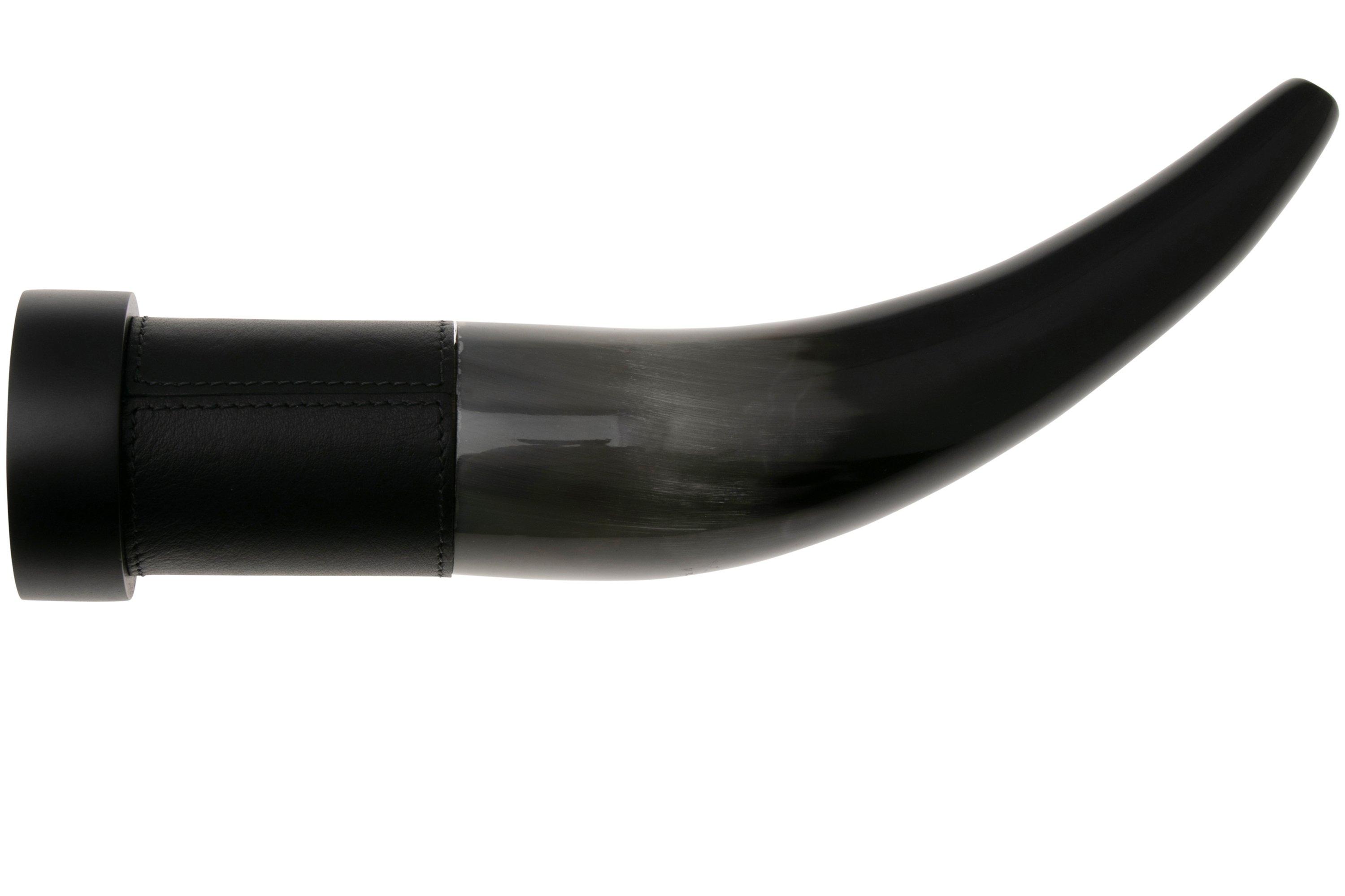 Forge De Laguiole Pfeffermühle – Aus Rinderhorn & Leder, Mit MARLUX Mahlwerk, Handgefertigt In Frankreich