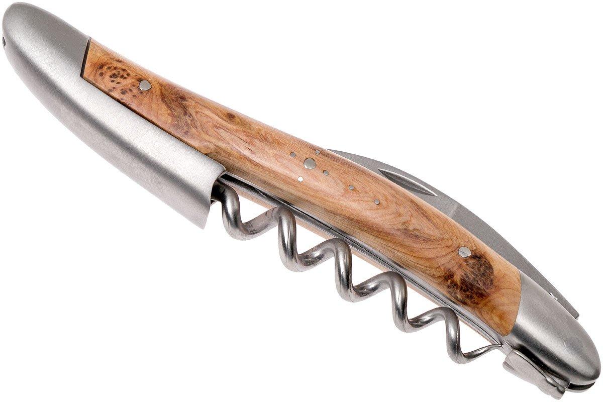 Forge De Laguiole Taschenmesser Prestige INOX – Mit Wacholder-Griff, 12 Cm Gesamtlänge, Made In France