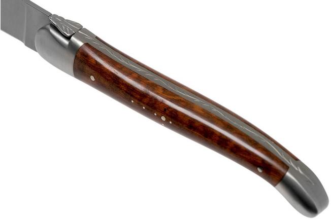 Table knives, Shiny finish Laguiole Snakewood handle, set of 2