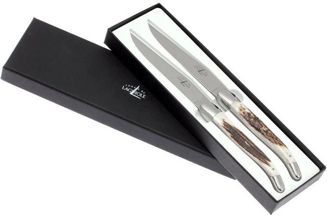 Forge de Laguiole - Stag Horn Table Knives - Set of 6