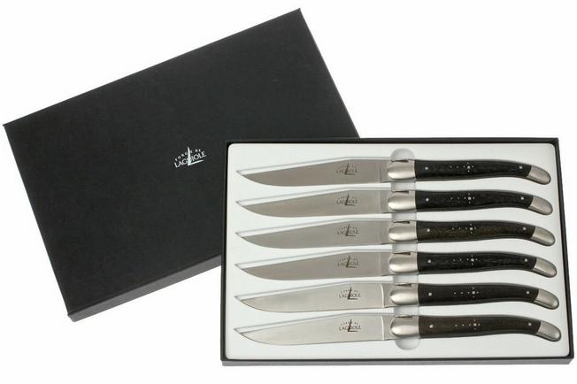 Forge de Laguiole Steak Knives - Black