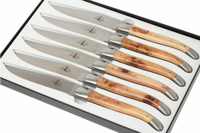 Set 6 coltelli bistecca Forge de Laguiole Ginepro