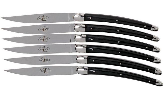 Forge de Laguiole Steak Knives - Black